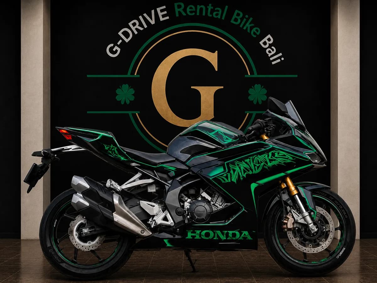 Honda CBR250RR ABS SPQS rental in Bali — sport bike rental Bali