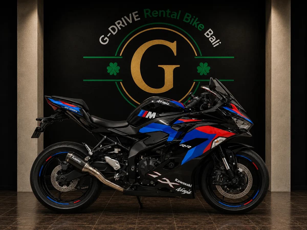 Kawasaki ZX250R rental in Bali — sport bike rental Bali