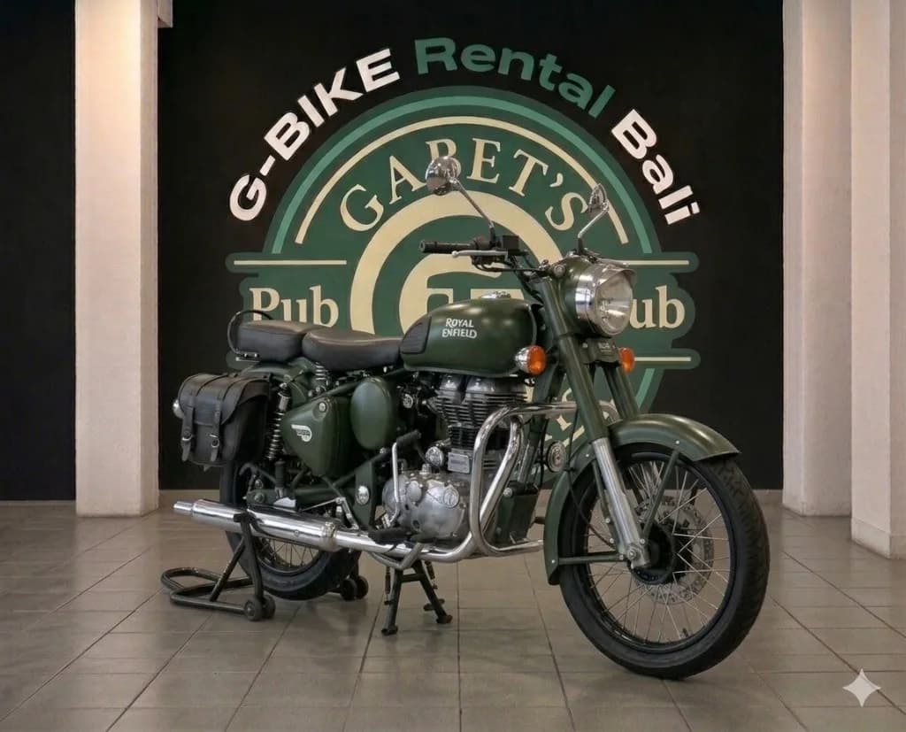 Royal Enfield Classic 500 rental in Bali — adventure bike rental Bali