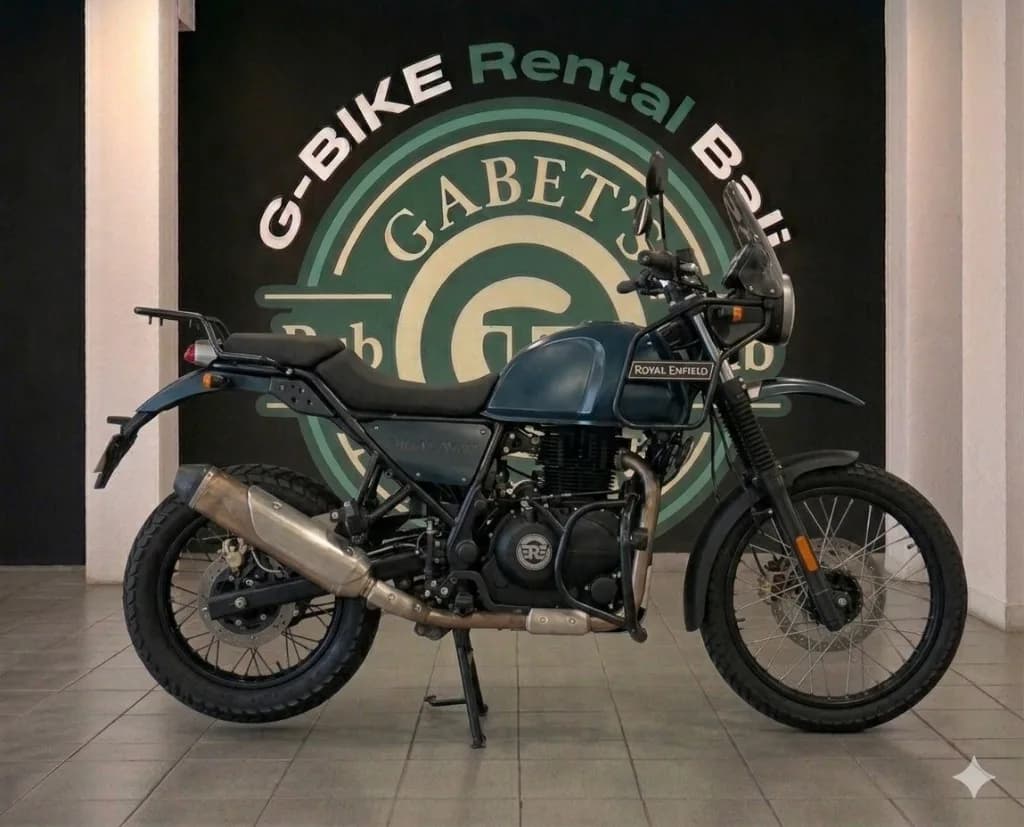 Royal Enfield Himalayan 410 rental in Bali — adventure bike rental Bali