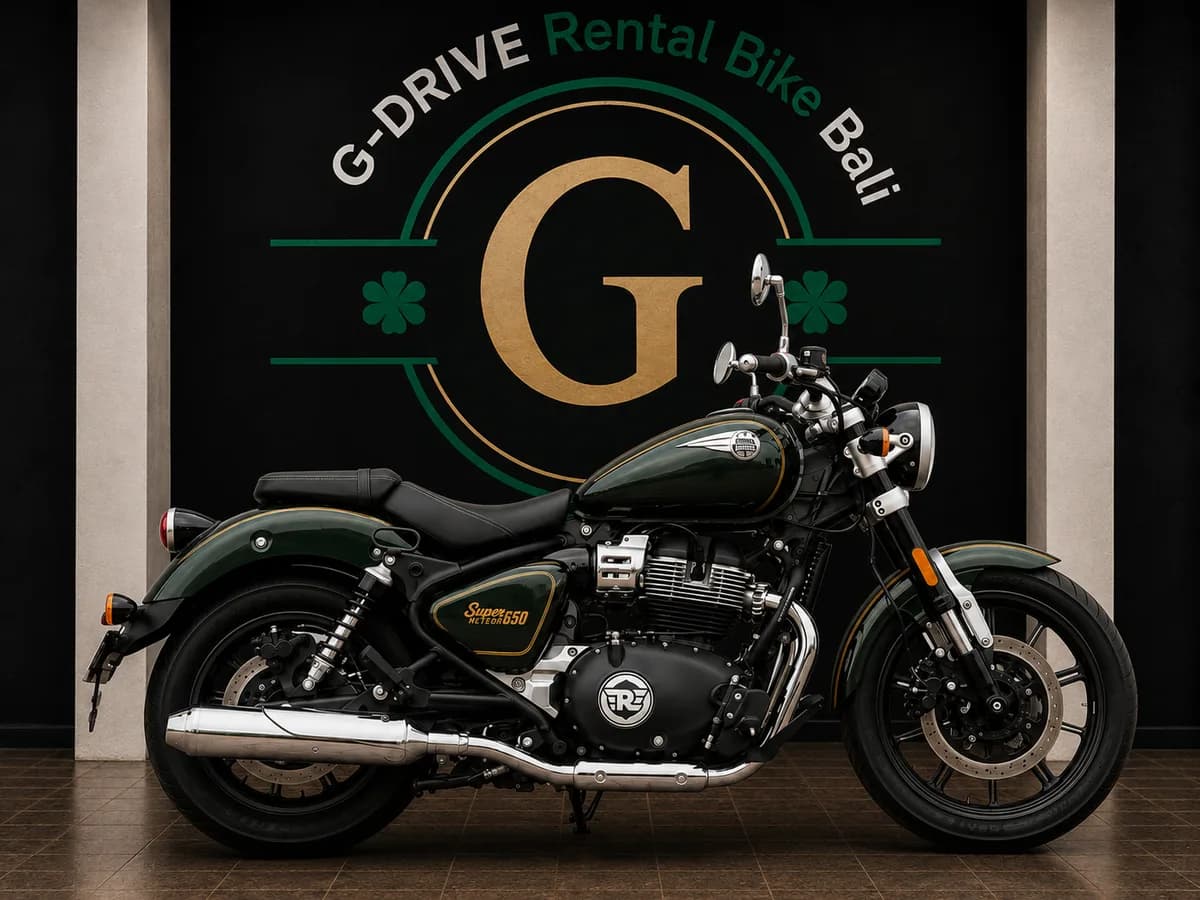 Royal Enfield Super Meteor 650 ABS rental in Bali — big bike rental Bali