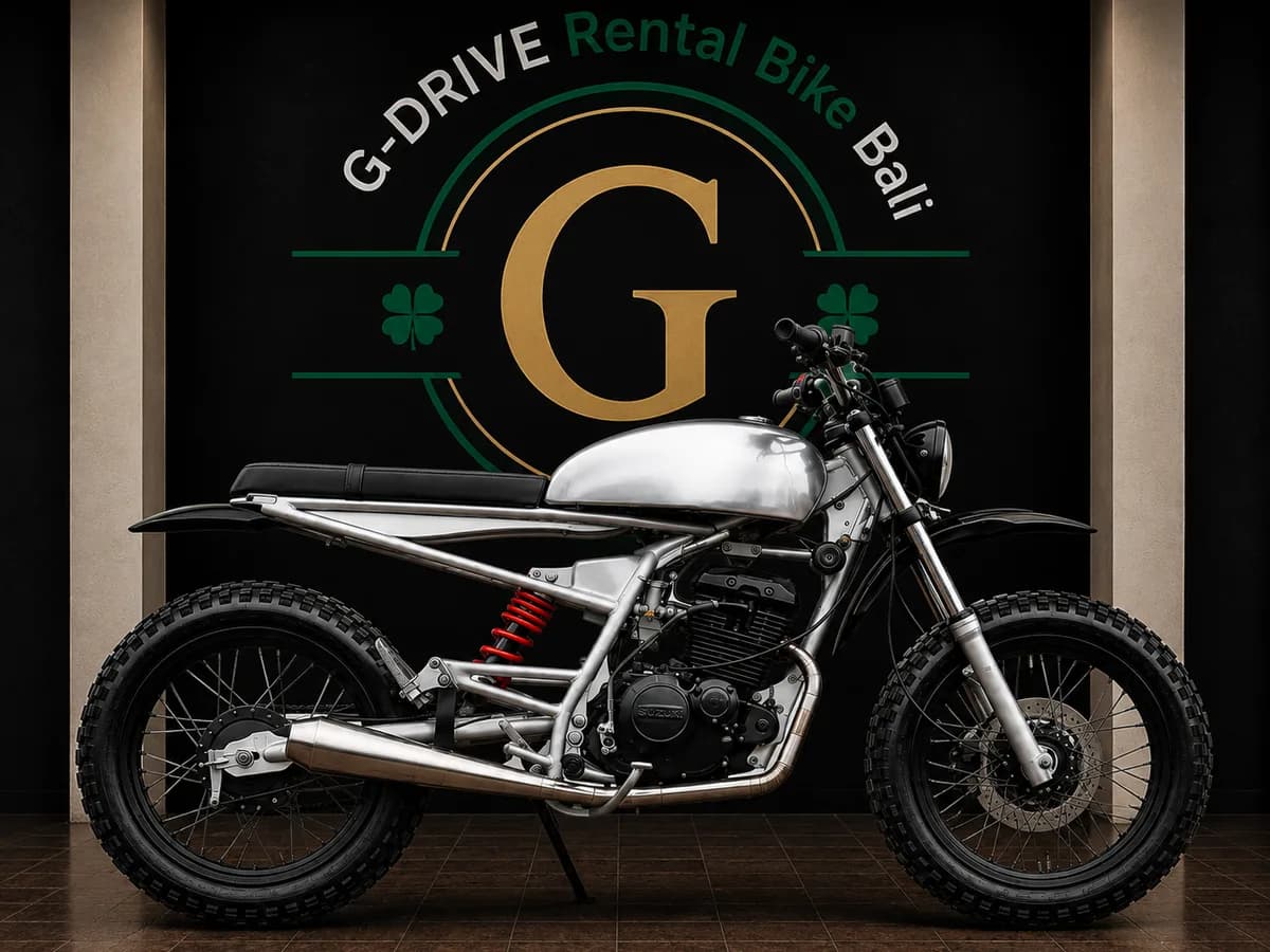 Suzuki Thunder 150 Tracker rental in Bali — premium motorcycle rental Bali