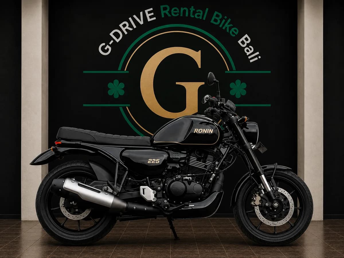 TVS Ronin Custom Triumph Style 225 ABS rental in Bali — big bike rental Bali