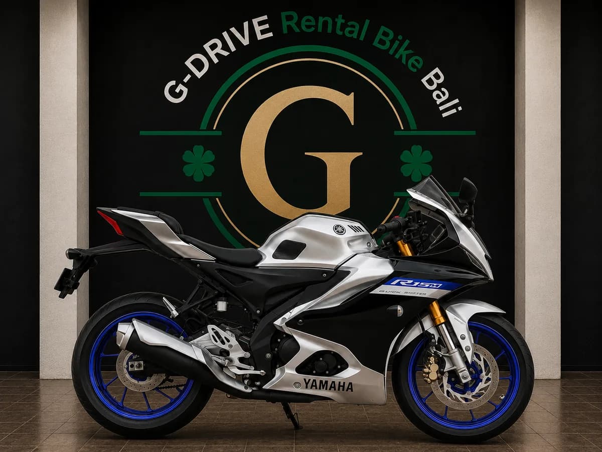 Yamaha R15M ABS QS Connected rental in Bali — sport bike rental Bali